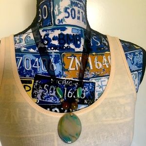 Beautiful handmade faux crystal necklace